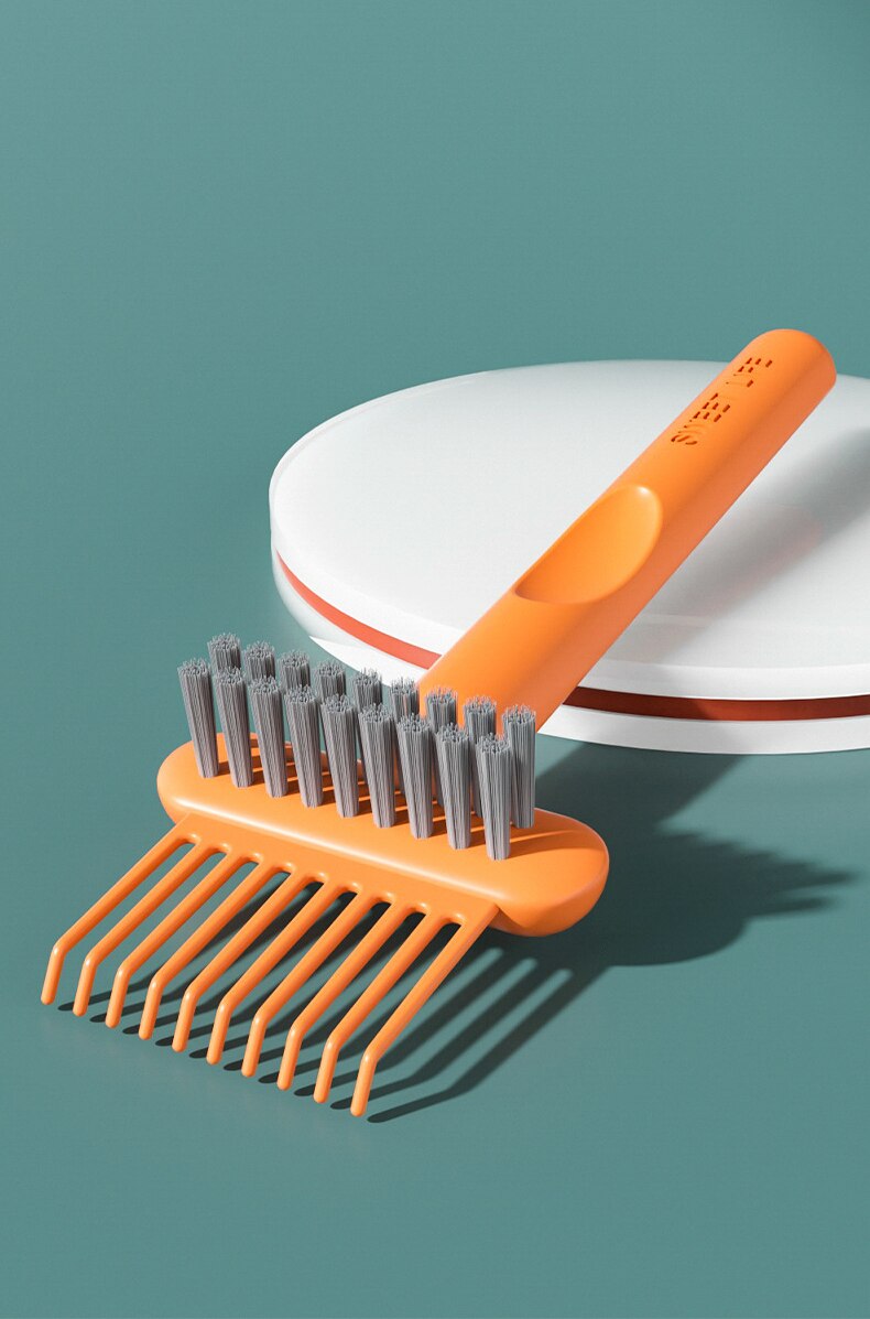 brosse-a-cheveux-autonettoyante-Cleaning-Brush-orange-zoom