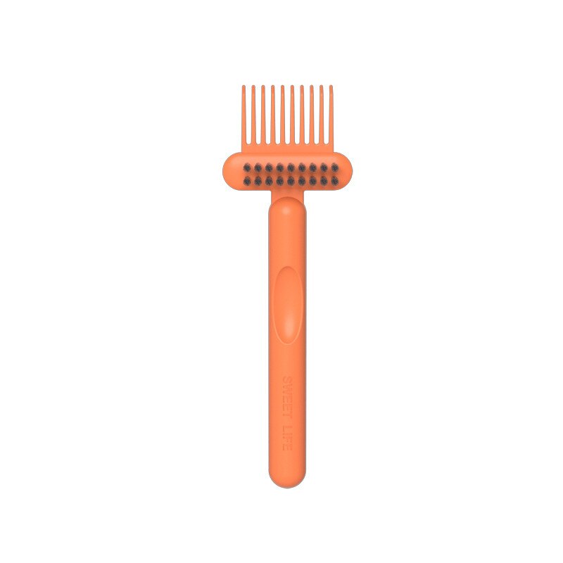 brosse-a-cheveux-autonettoyante-Cleaning-Brush-orange