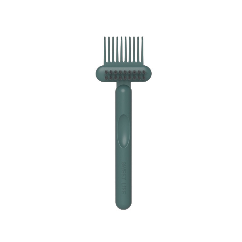 brosse-a-cheveux-autonettoyante-Cleaning-Brush-vert